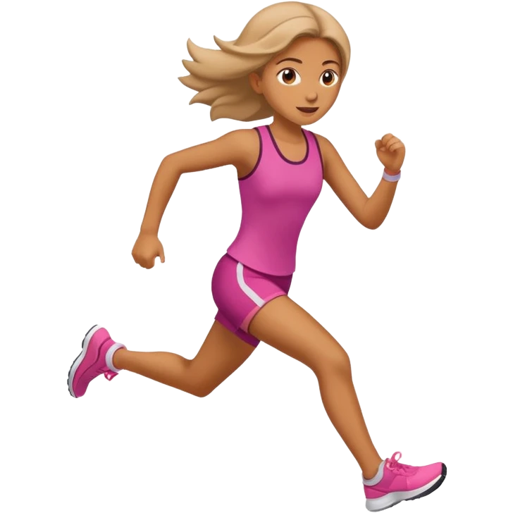 girl running fast emoji