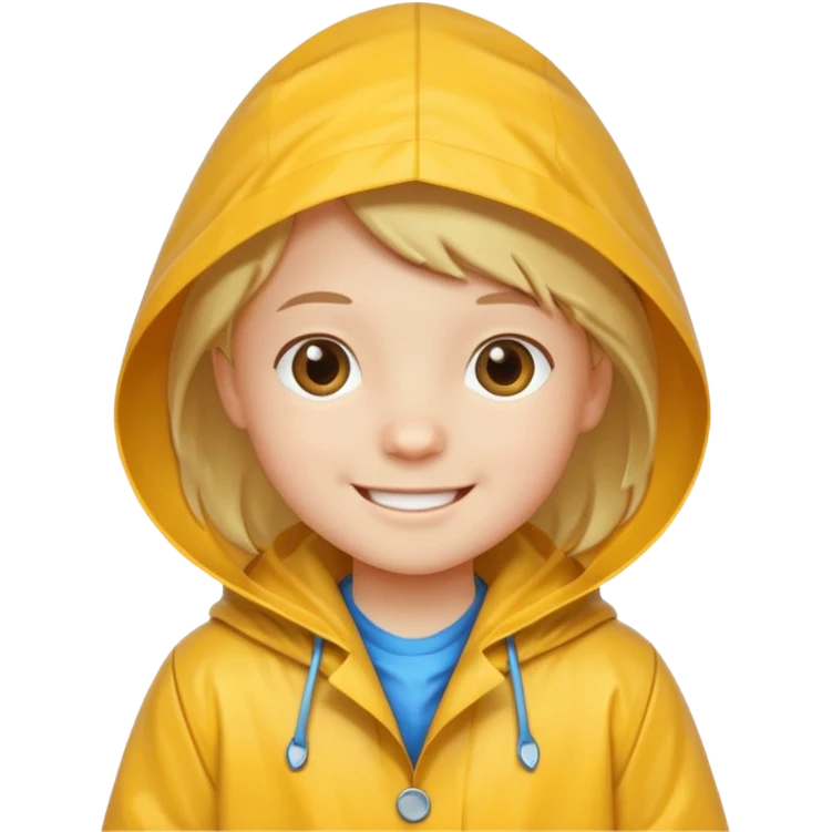kid with raincoat emoji