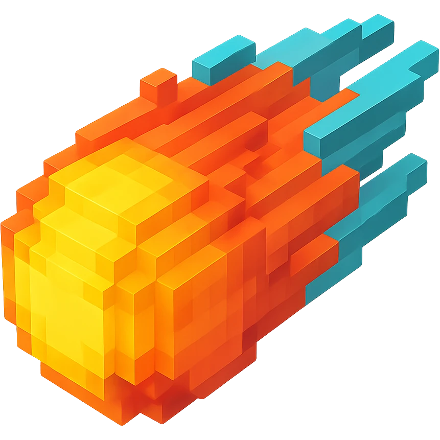 светящиеся комета, no background emoji