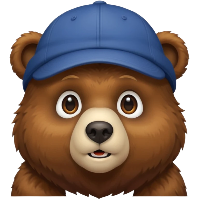 bear with cap emoji