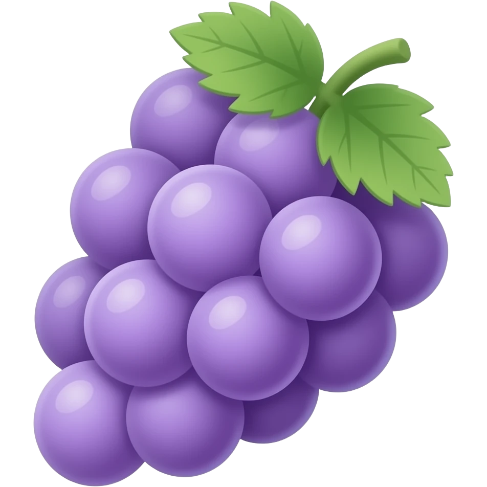 Kawaii guapurú uvas puequeñas emoji