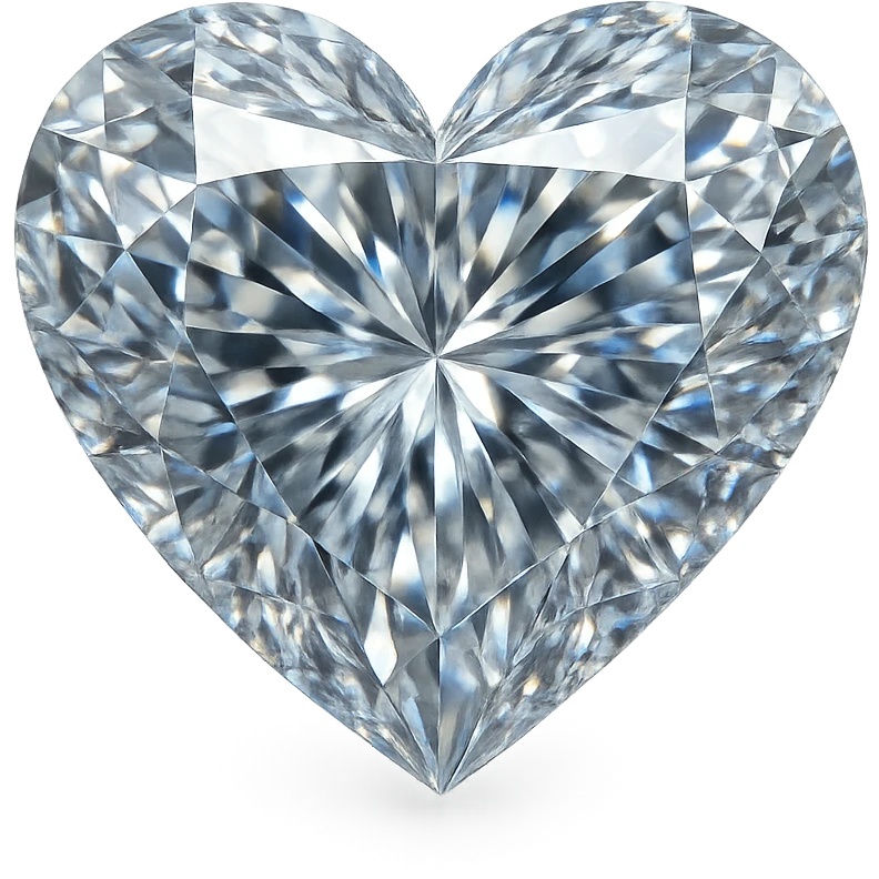 heart with a faceted gemstone look emoji