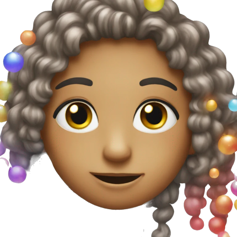 Sparkling rainbow emoji