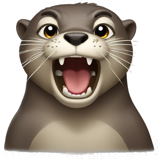 angry otter emoji