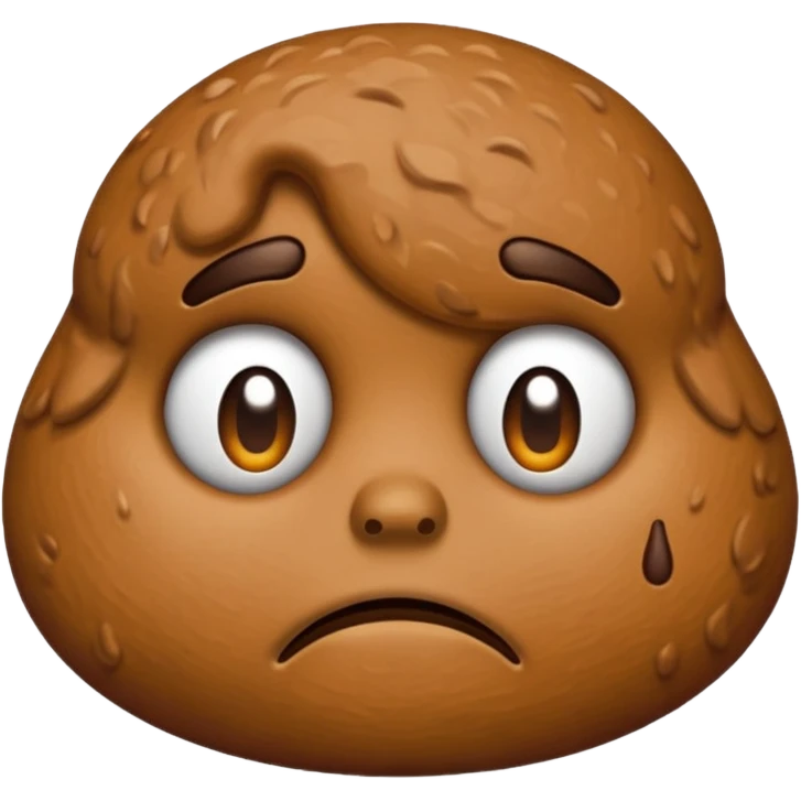 Sad face poop emoji emoji