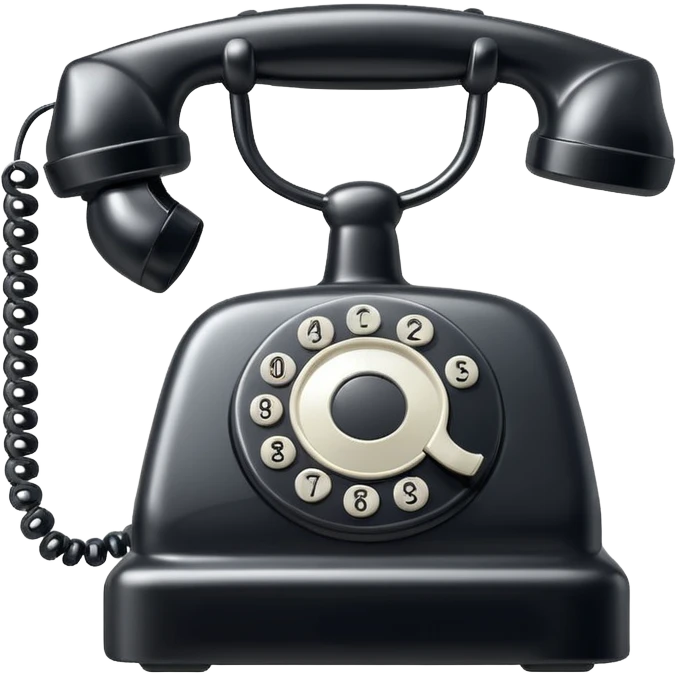 create image of the icon of telephone ios version emoji