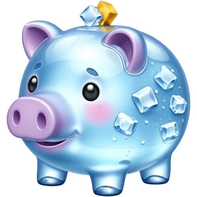  Ice Piggy bank emoji