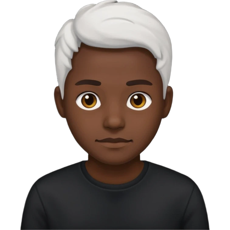 ⁶🤷🏾‍♂️⁷ change color of the shirt to black  emoji