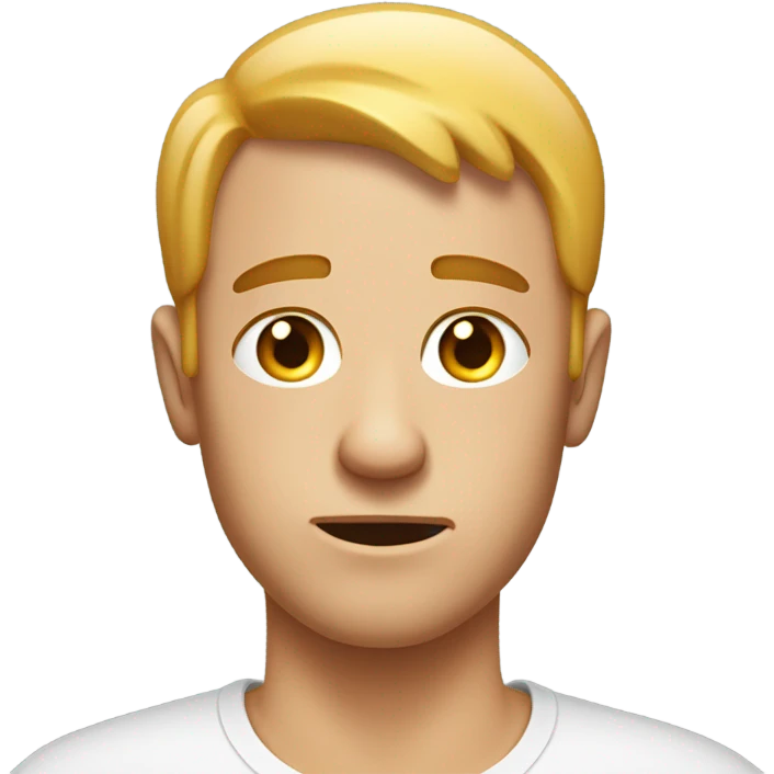 sweaty white man emoji