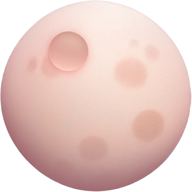 pastel pink moon emoji