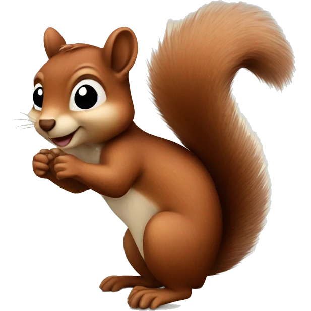Cute brown squirrel emoji