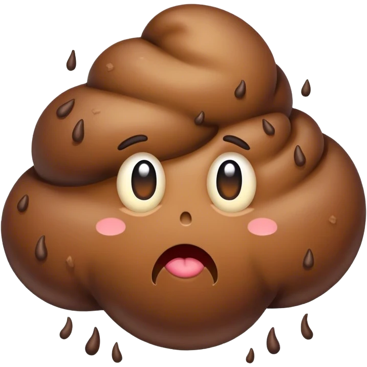 Poop storm emoji