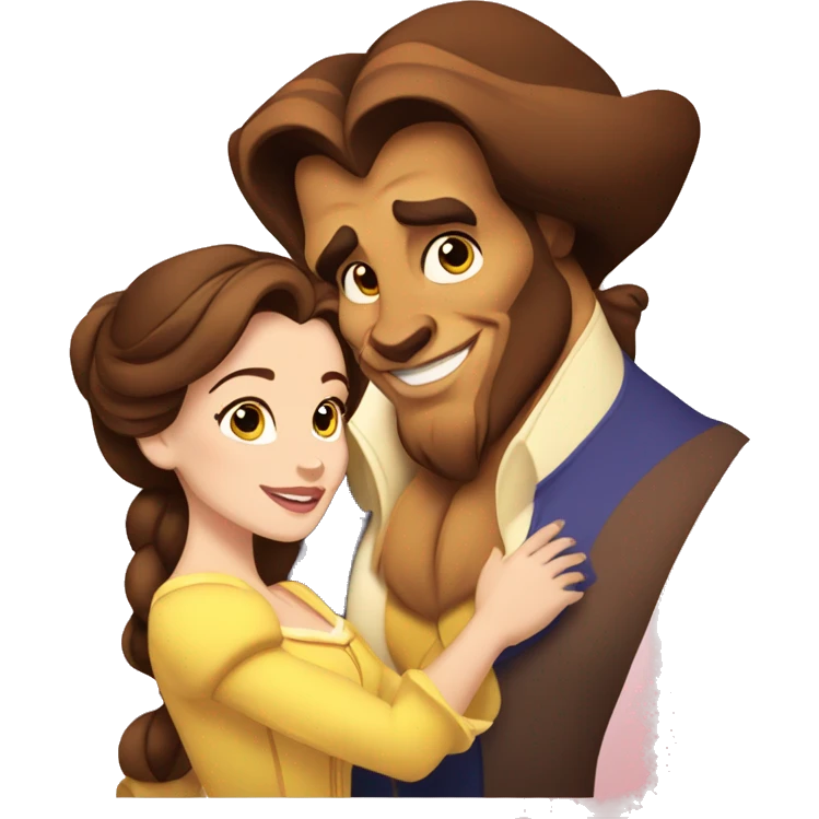 beauty and the beast belle emoji