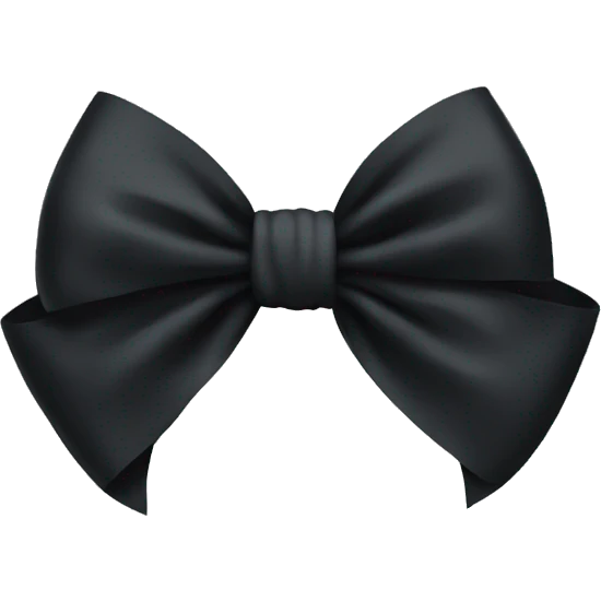 Black bow  emoji