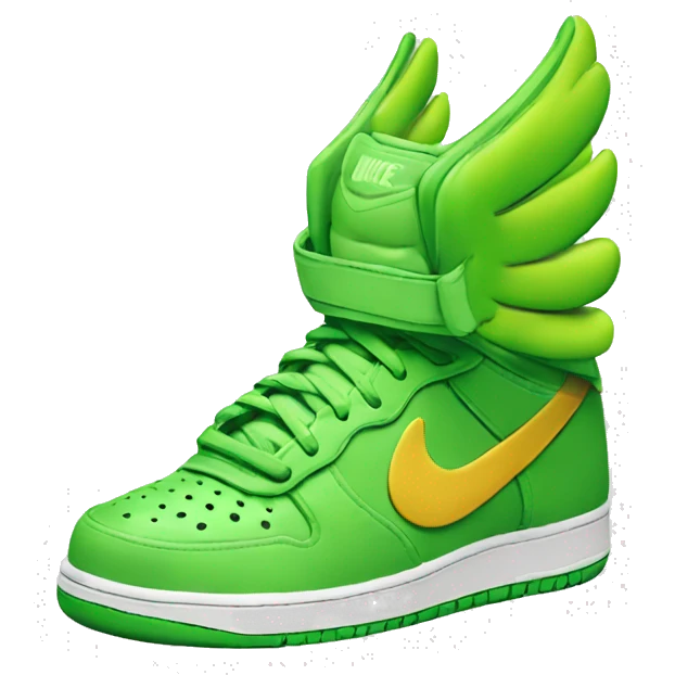 Nike sneaker winged Apple style emoji