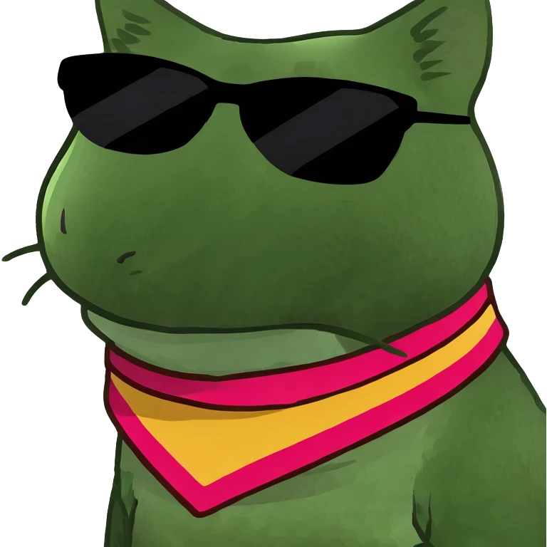Cat with sunglasses emoji