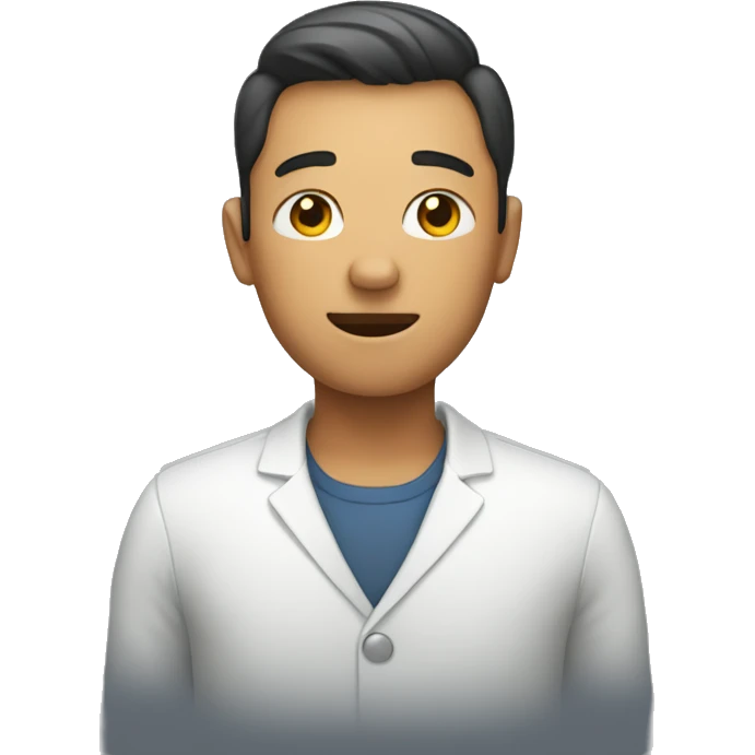 person with hands on chest emoji