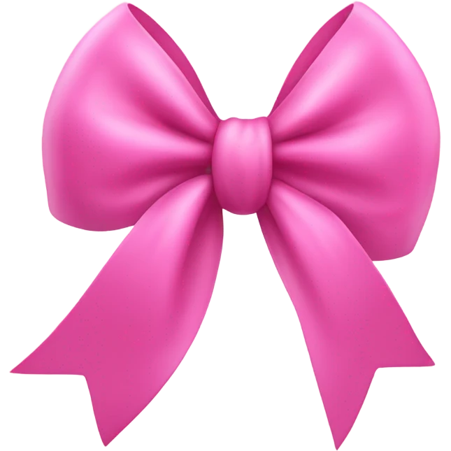 Pink bow emoji