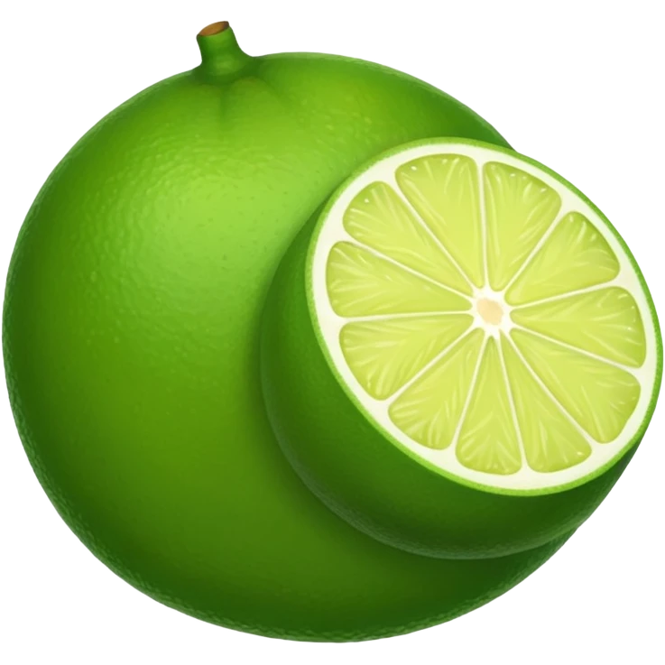 green lime emoji
