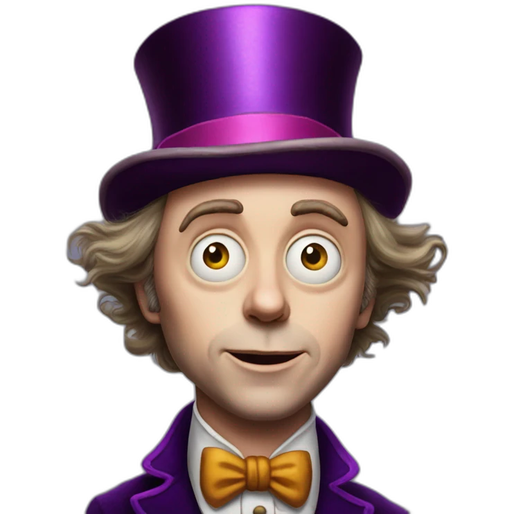 Tim Burton Willy Wonka emoji