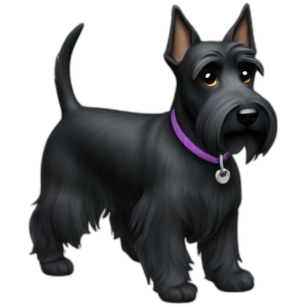 scottish-terrier-dog-walking emoji