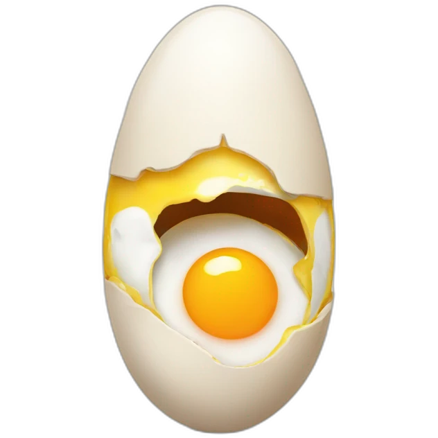 greedy emoji lusting for an egg emoji