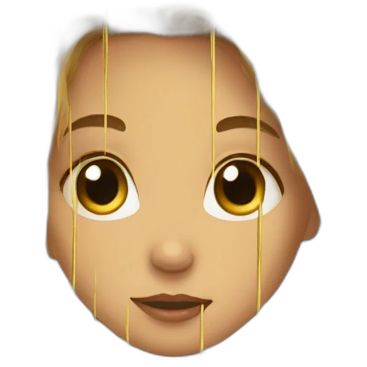 A girl in a golden cage emoji