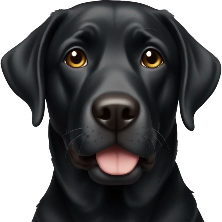Black lab emoji