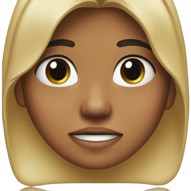 Girl slapping her face with a bow on her forehead emoji