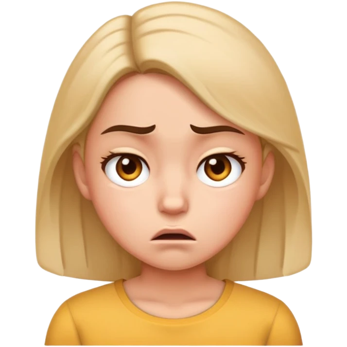 Girl cussing emoji