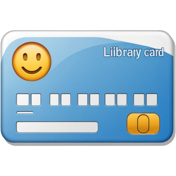 Library card
 emoji