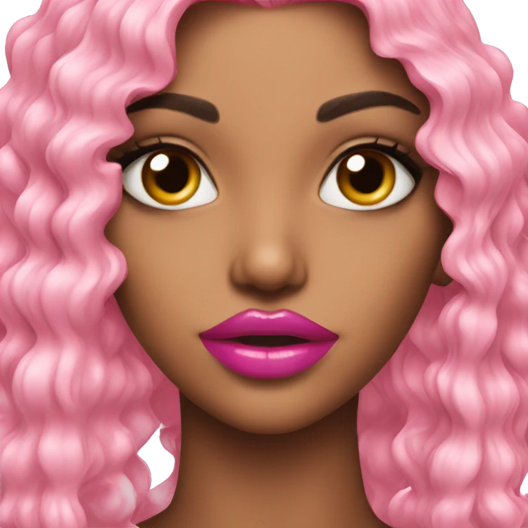 pink lipgloss  emoji