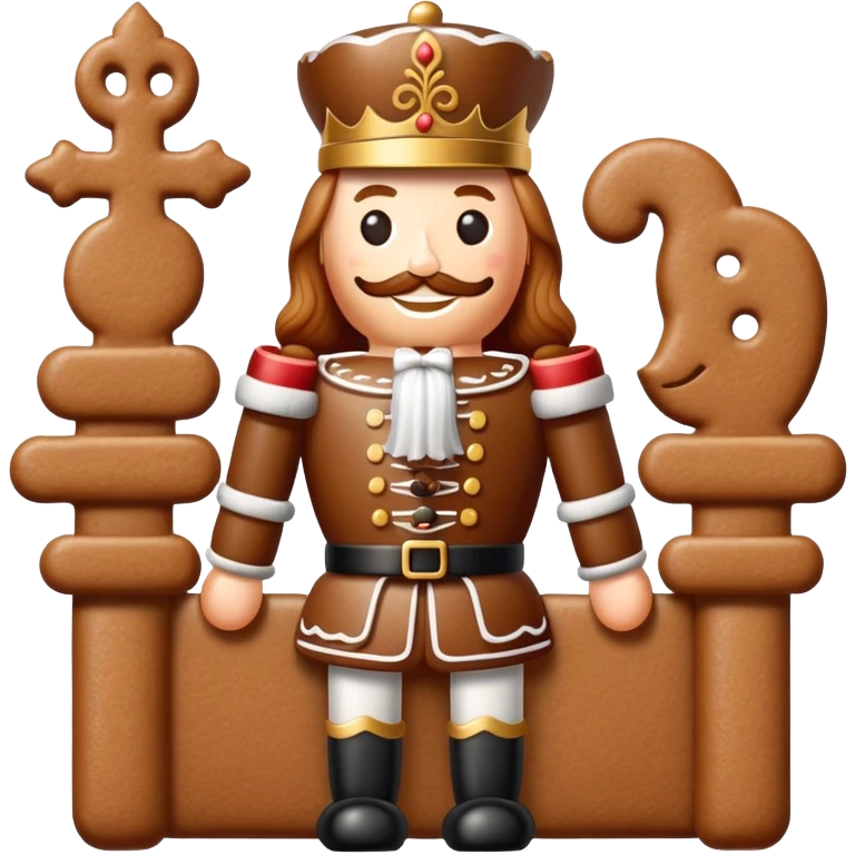 Gingerbread nutcracker emoji