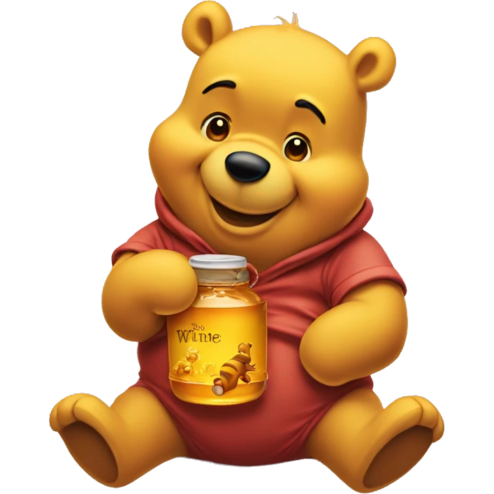 Winnie the Pooh with honey  emoji