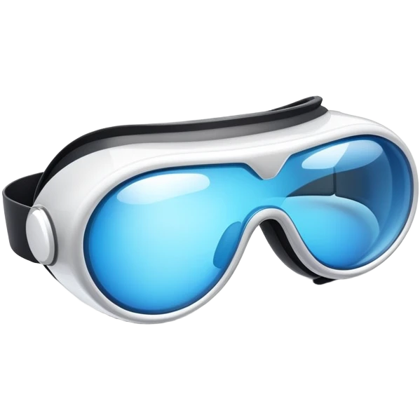 Apple futuristic vr headset vision pro goggles emoji