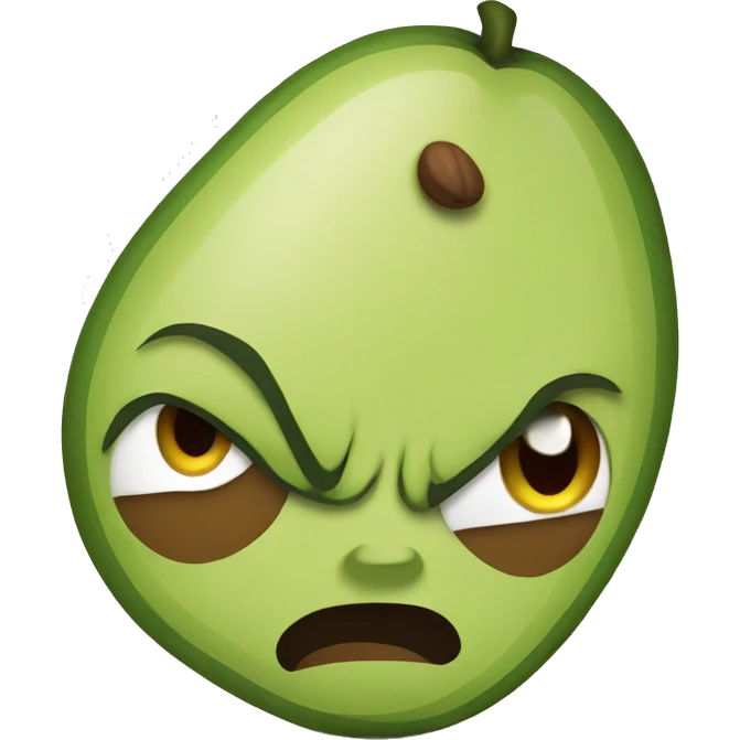 angry avocado emoji