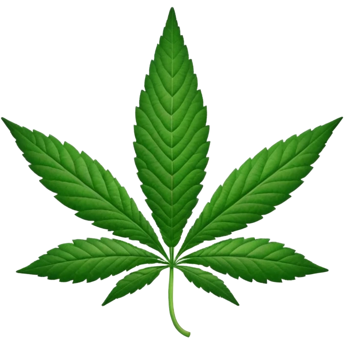 Marijuana leaf saying “smoke?” emoji