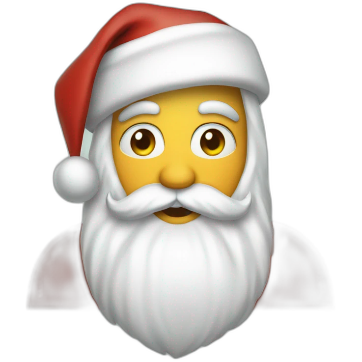 santa as human emoji