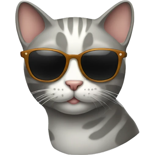 Cat with sunglasses emoji