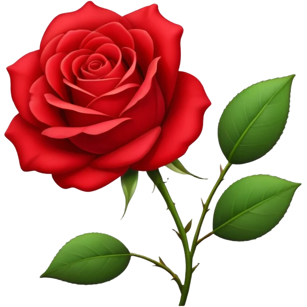 Red rose emoji
