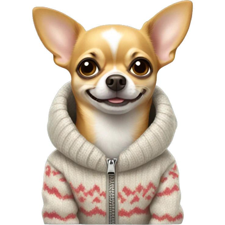 Chihuahua in a Pullover emoji