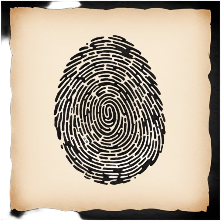 ink finger print on paper emoji