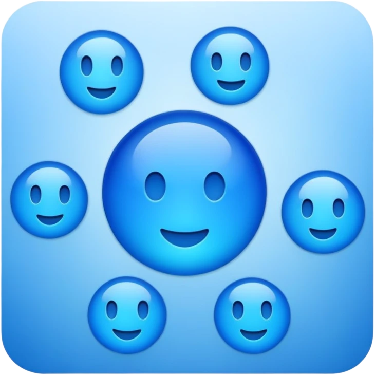 Blue emoji