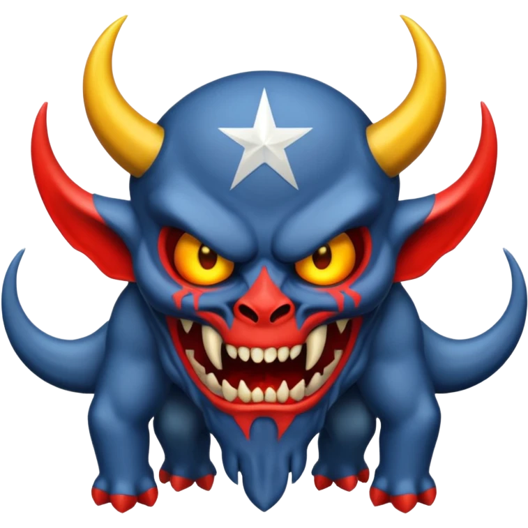 A 9/11 crash demon emoji