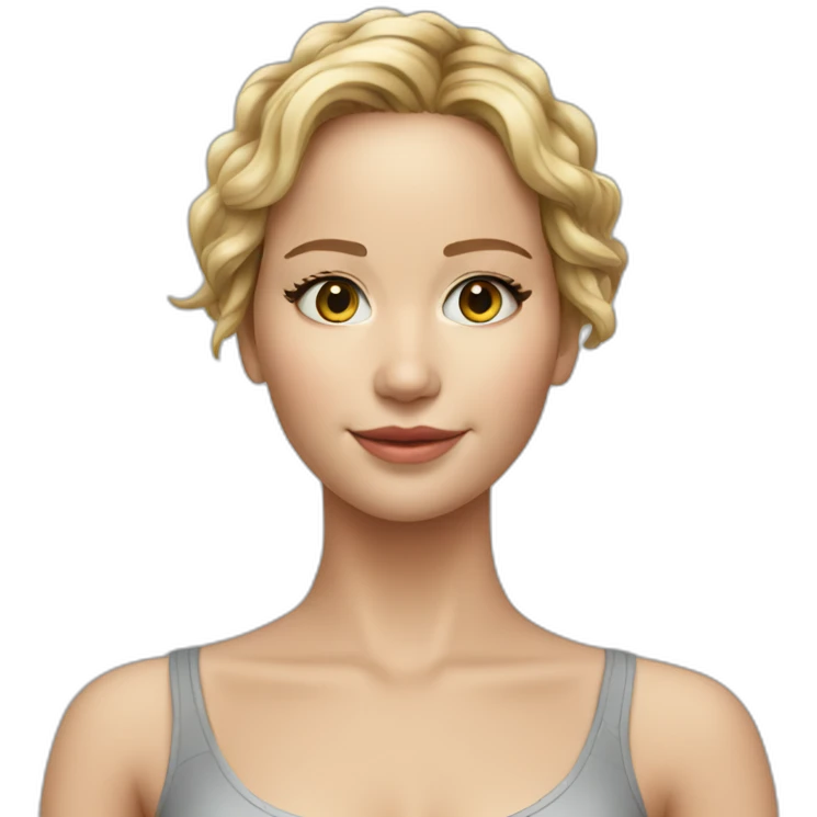 Full body Jennifer lawrence, Apple emoji