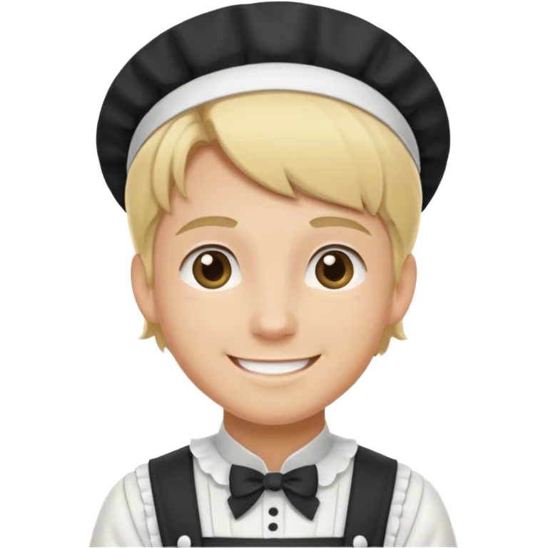 blond male maid emoji