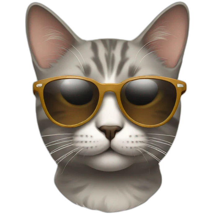 Cat with sunglasses emoji