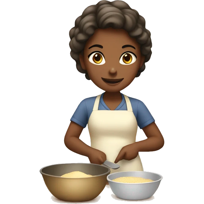 Girl baking emoji