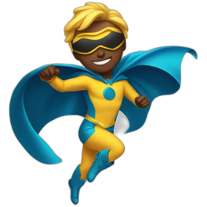 dancing superhero emoji