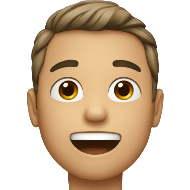 A boy saying Nono emoji